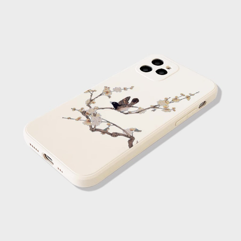 Plum Blossom and Bird Phone Case