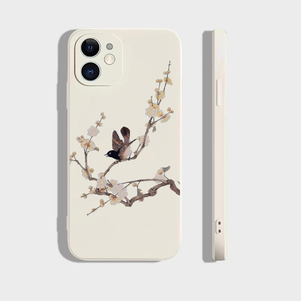 Plum Blossom and Bird Phone Case