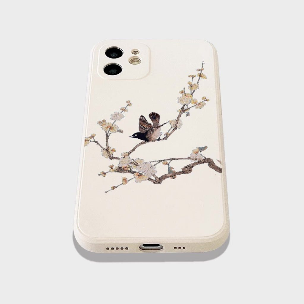 Plum Blossom and Bird Phone Case