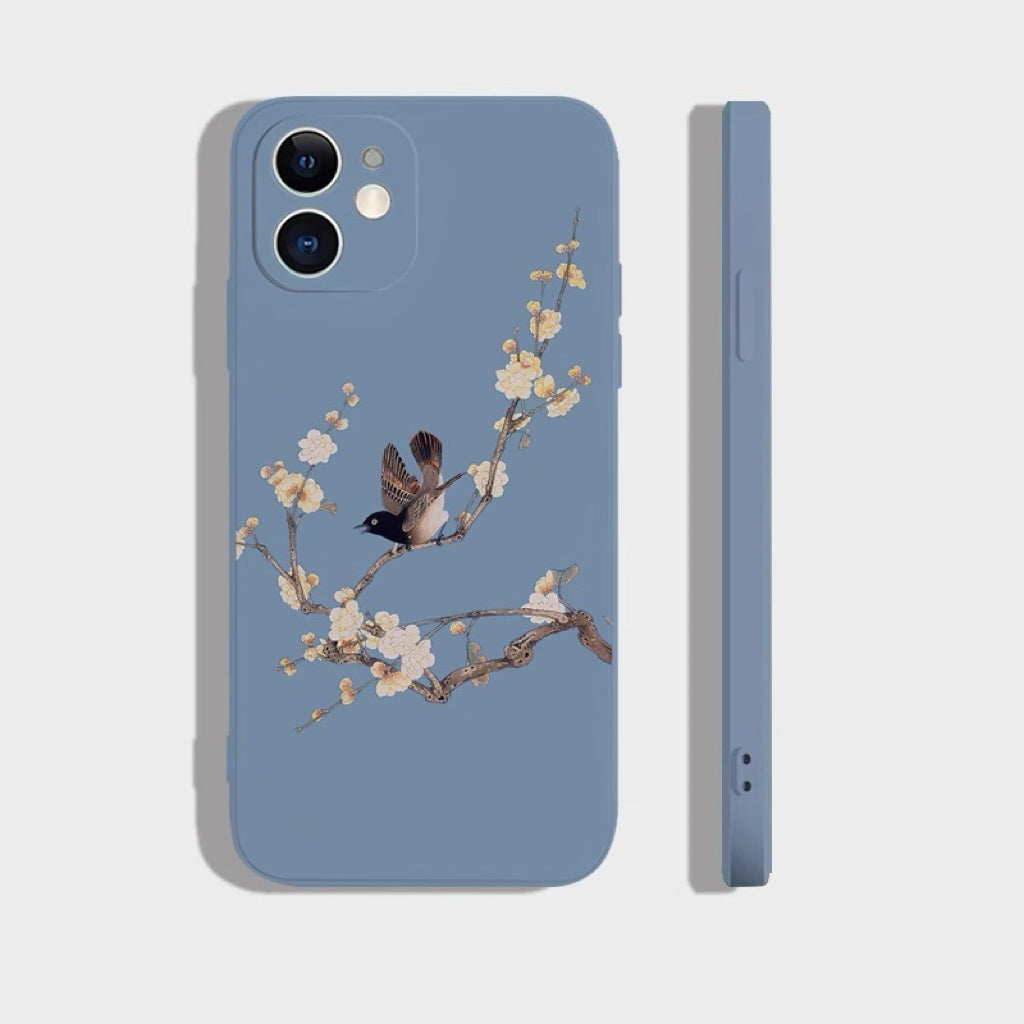 Plum Blossom and Bird Phone Case